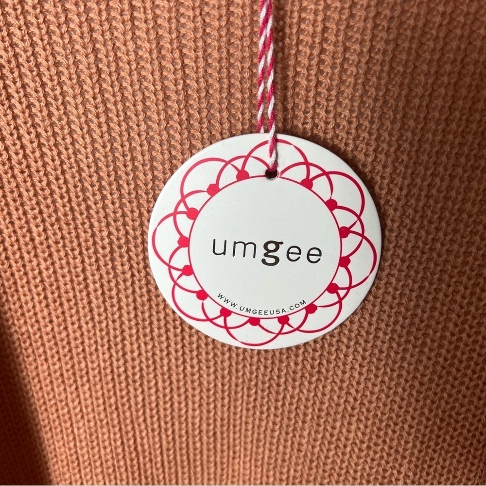 UMGEE Cotton Open Long Cardigan Striped Size Large - Picture 6 of 9